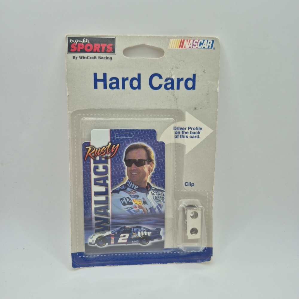 Rusty Wallace #2 Hard Card w/ Clip Nascar Essemble Sports